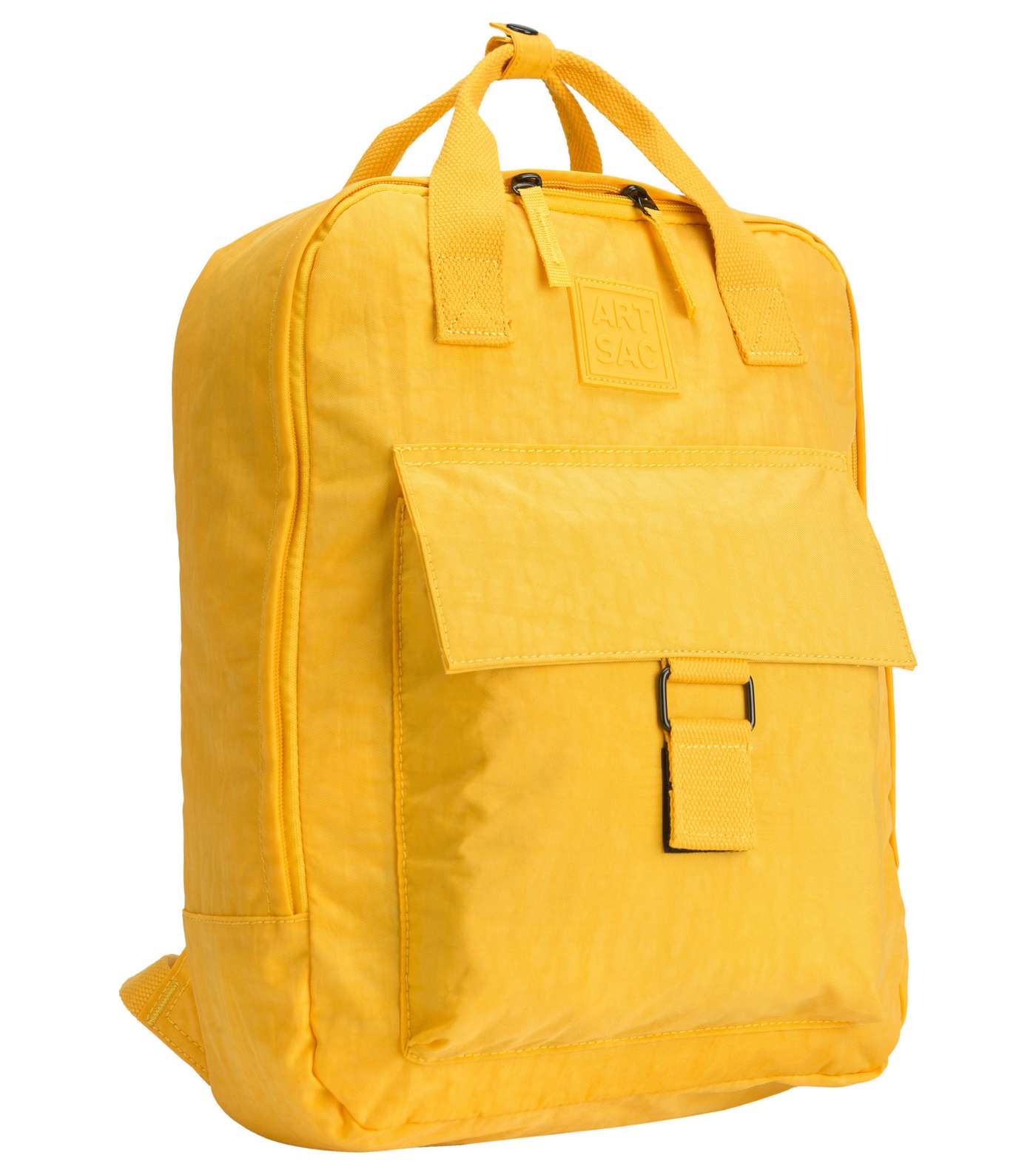Artsac Yellow Square Pocket Backpack Image 2