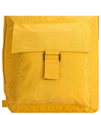Artsac Yellow Square Pocket Backpack New Look