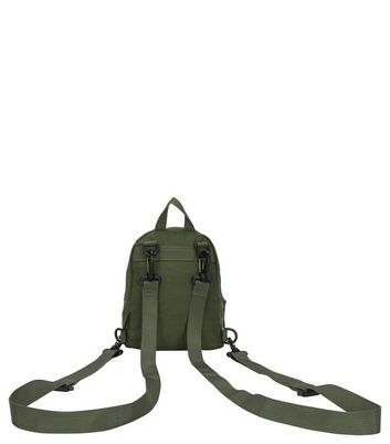 Artsac Khaki 3 Pocket Zip Front Backpack New Look