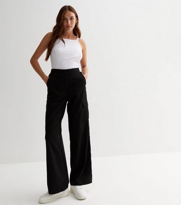 Black Sanna cotton-blend wide-leg cargo trousers | Bogner | MATCHES UK