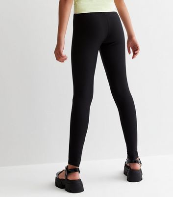 Rib Leggings - Kids, Black Leggings