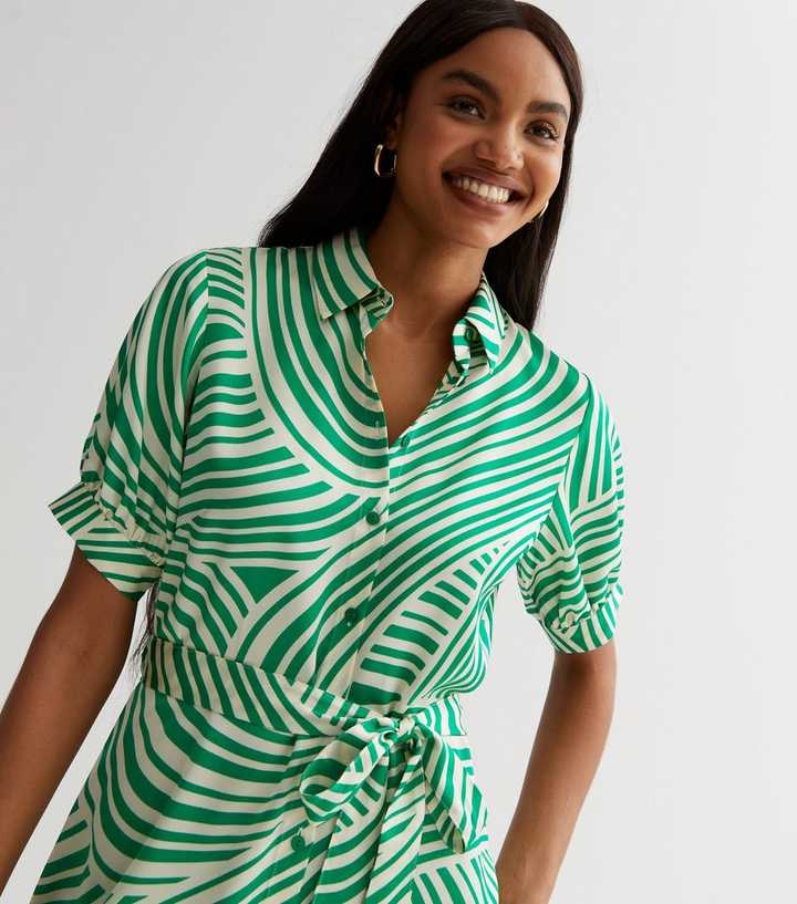 green emerald velvet dress Green & Pink Swirl Mini Dress main image 1