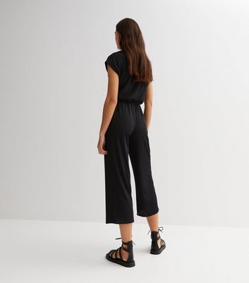 Black tie cheap up jumpsuit