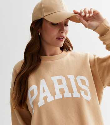Pink Vanilla Stone Paris Oversized Logo Sweatshirt