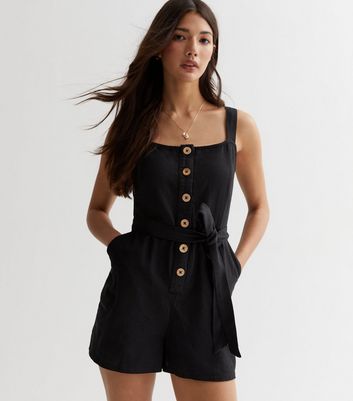 Ladies hot sale black playsuit