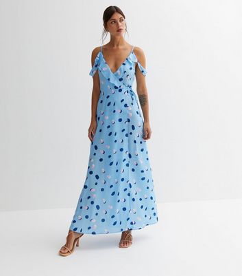 New look polka deals dot wrap dress