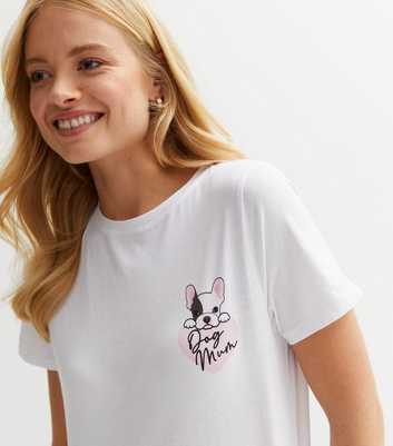 White Dog Mum Logo T-Shirt