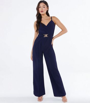 Navy blue and sales gold jumpsuit