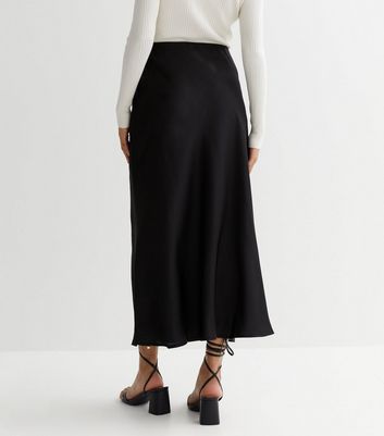 Black bias shop cut skirt uk