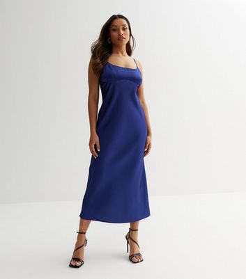 Petite midi slip hot sale dress