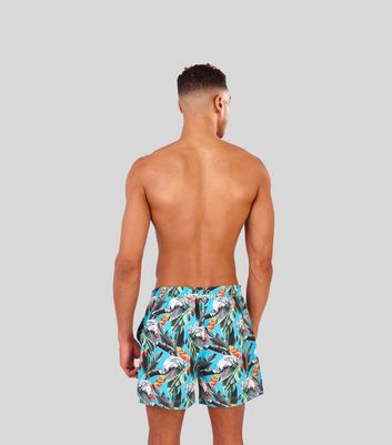 Mens teal deals swim trunks