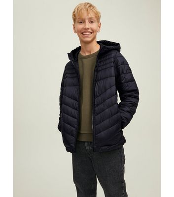 Black puffer hotsell jacket junior