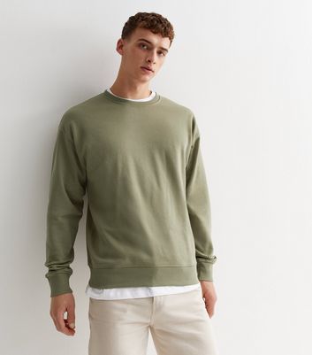 Olive green on sale mens sweatshirt