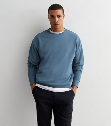 Mens pale shop blue sweatshirt