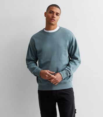 Teal crew neck sweatshirt online