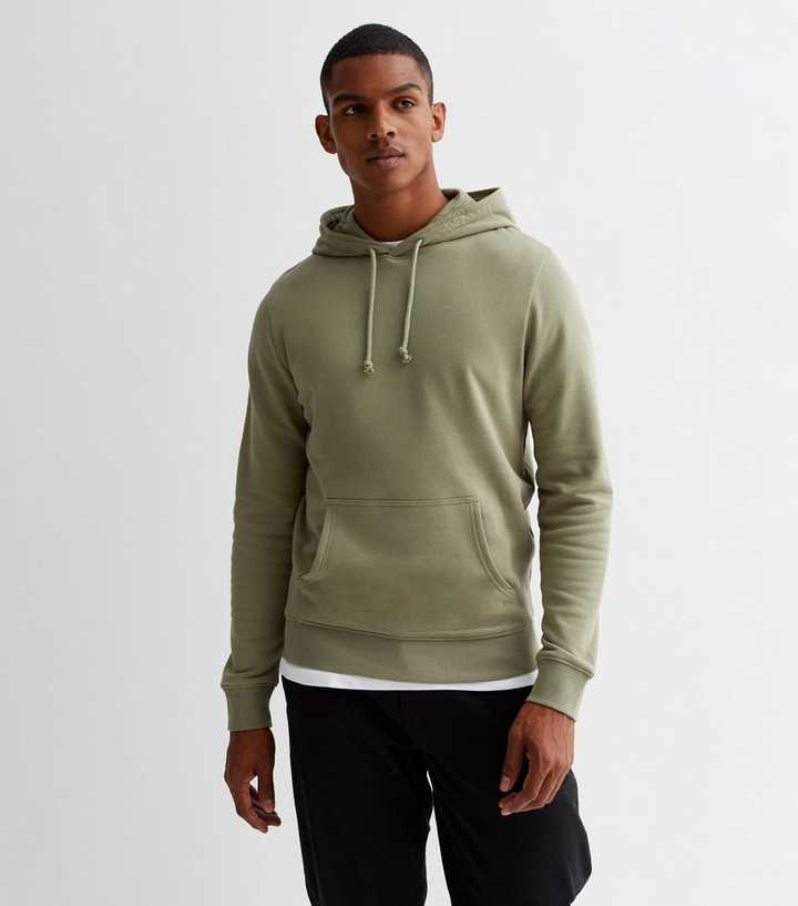 Light Green Pocket Front Hoodie | New Look