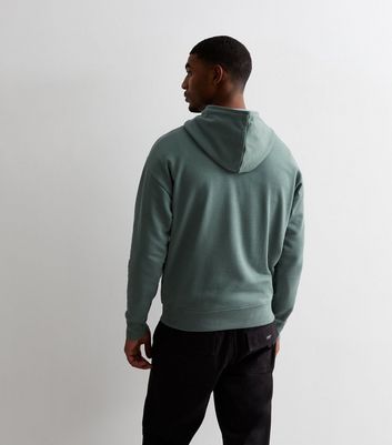 Light Blue Pocket Front Relaxed Fit Hoodie New Look