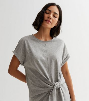 Gray tee clearance shirt dress