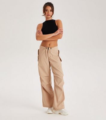 Urban Bliss Stone Balloon Cargo Trousers  New Look