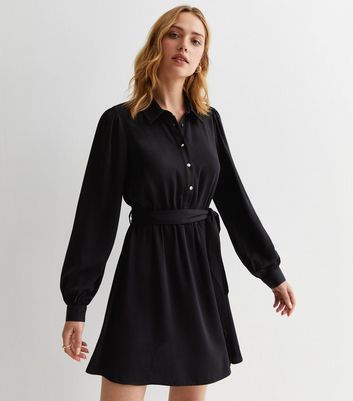 Black dress new look sale best sale