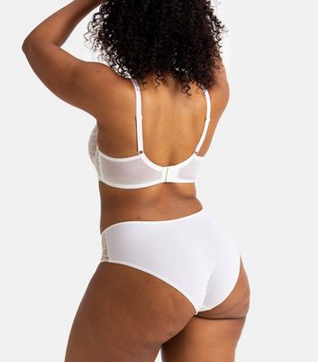 Dorina Off White Mesh Curves Non Padded Bra