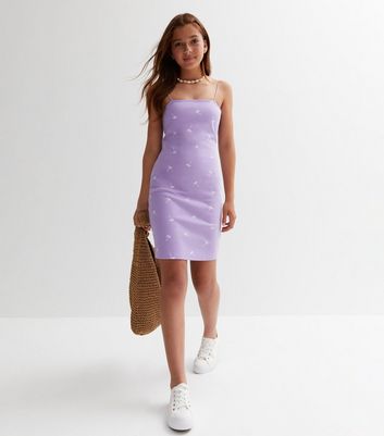 Girls lilac shop dress