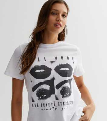 White A La Mode Photograph Logo T-Shirt