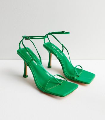 Green store mid heels