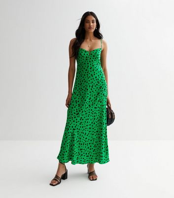 Warehouse green spot clearance dress