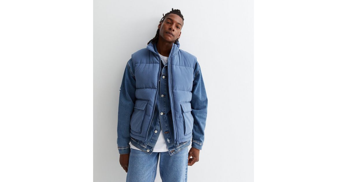 VESTE GILET - BLUE - 1101094newsey