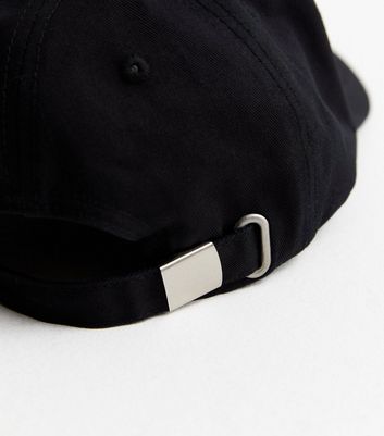 Black Brooklyn Embroidered Cap New Look