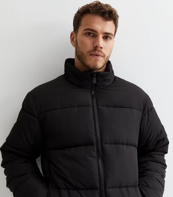 Black puffer mens jacket on sale