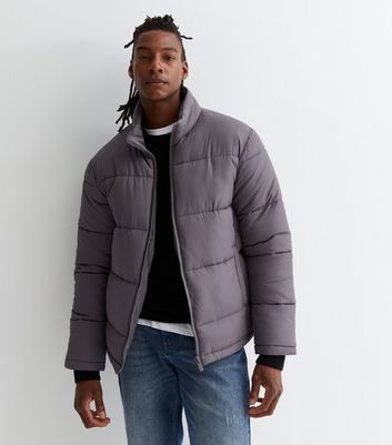 Mens grey puffer on sale