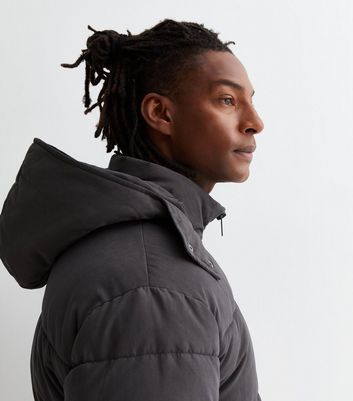 New look black hooded sale puffer jacket