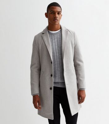 New look gray on sale coat