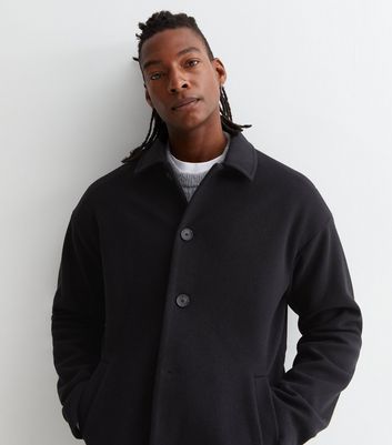 Men's Black Unlined Formal Coat New Look