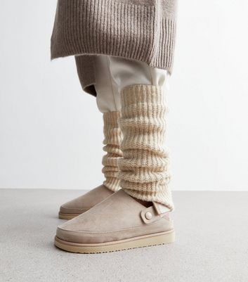 Beige leg clearance warmers