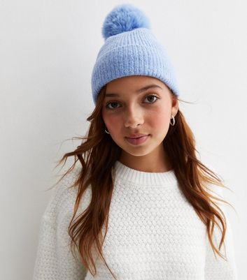 Ladies blue cheap bobble hat