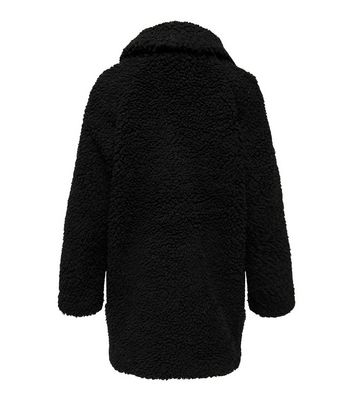 Girls black outlet teddy coat