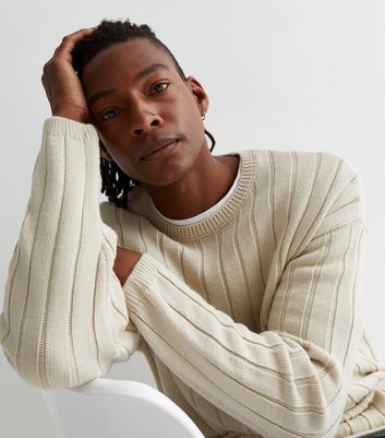 White knit hot sale jumper mens