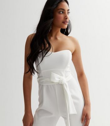 New look white jumpsuit on sale