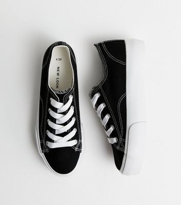 New look shop canvas trainers