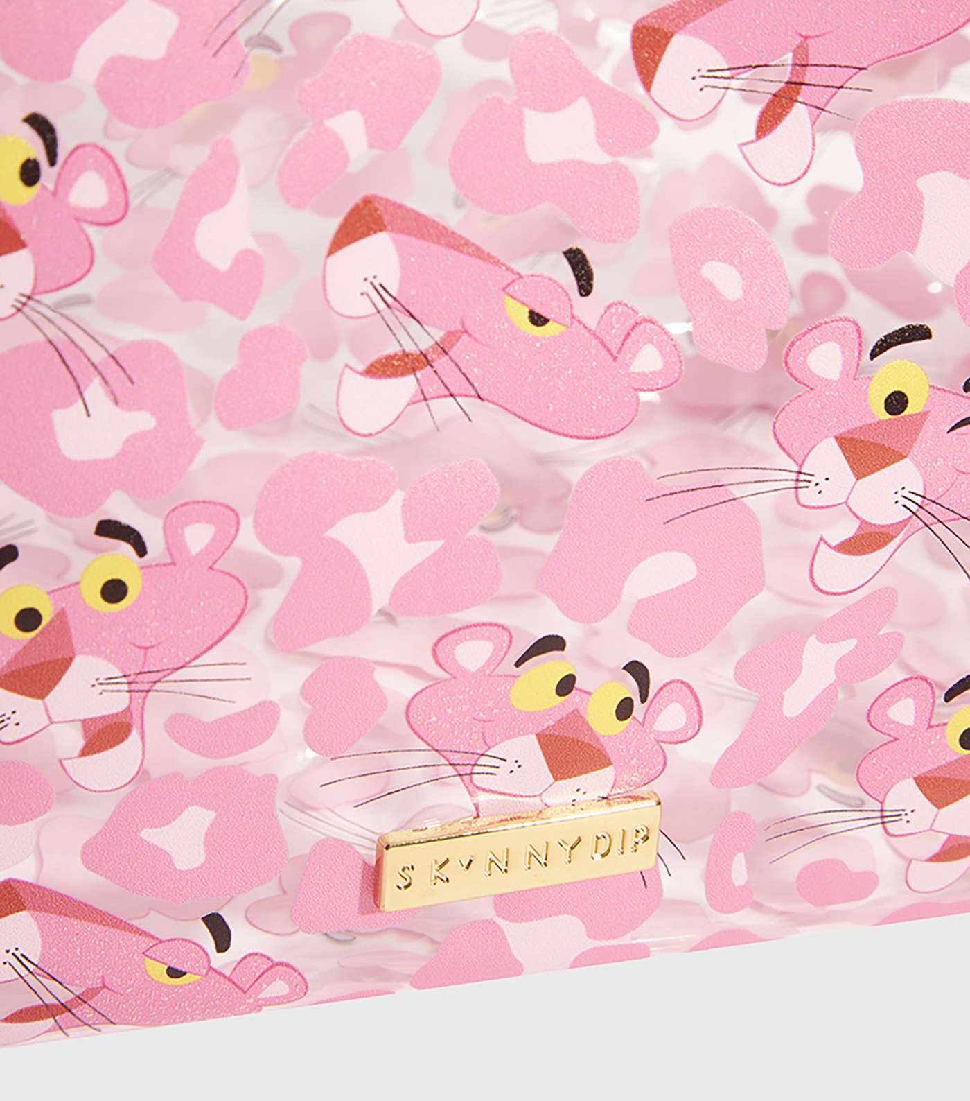 Skinnydip Bright Pink Panther Wash Bag Image 6