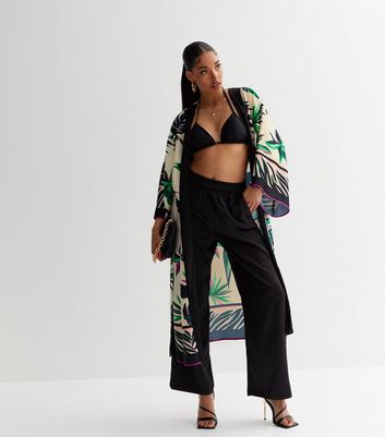 Satin maxi sale kimono