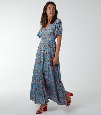 Maxi dress outlet button