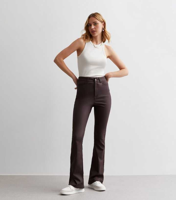 new look leather jeans