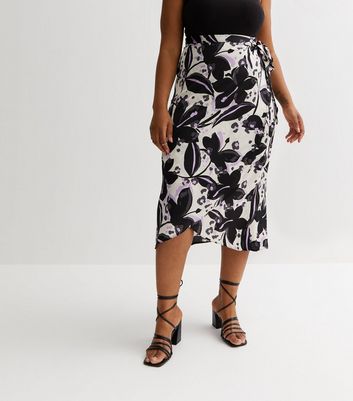 Floral pencil skirt new look sale