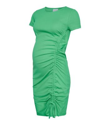 Lime green 2025 maternity dress