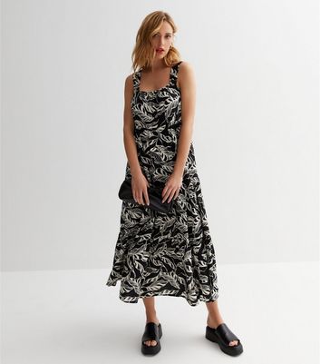 New look leaf print dress best sale