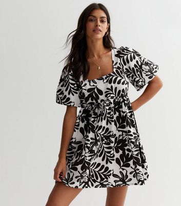 New look clearance leaf print dress